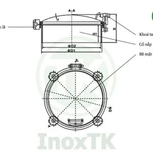 Cấu tạo của nắp bồn tank chịu áp