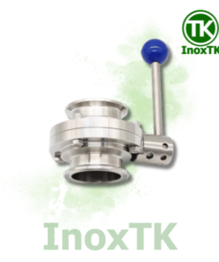 Van bướm inox vi sinh clamp tay rút