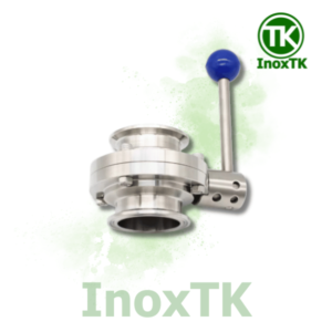 Van bướm inox vi sinh clamp tay rút