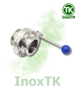 Van bướm inox vi sinh clamp tay rút