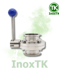 Van bướm inox vi sinh clamp tay rút