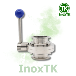 Van bướm inox vi sinh clamp tay rút
