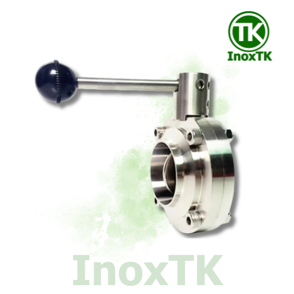 Van bướm vi sinh tay rút hàn