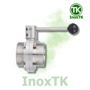 Van bướm tay rút đầu rắc co inox vi sinh