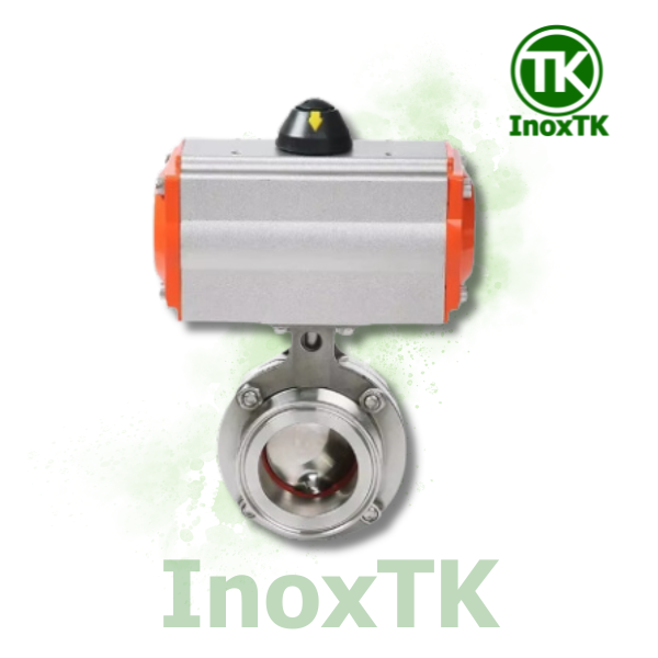 van bướm vi sinh điều khiển khí nén củ khí AT