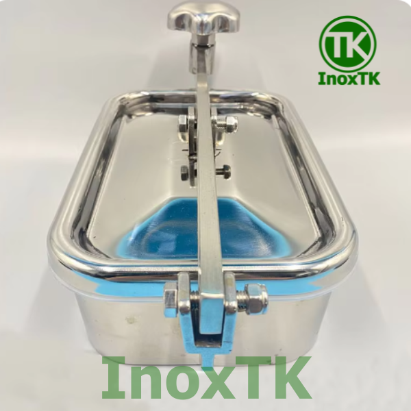 Nắp bồn hình chữ nhật 1 thanh khóa