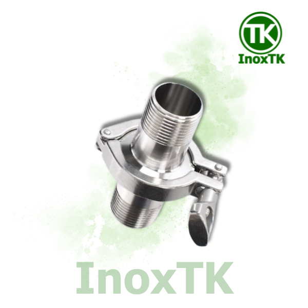 Bộ clamp vi sinh nối ren ngoài