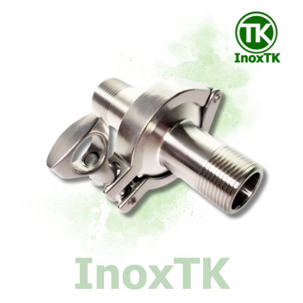 Bộ clamp vi sinh nối ren ngoài