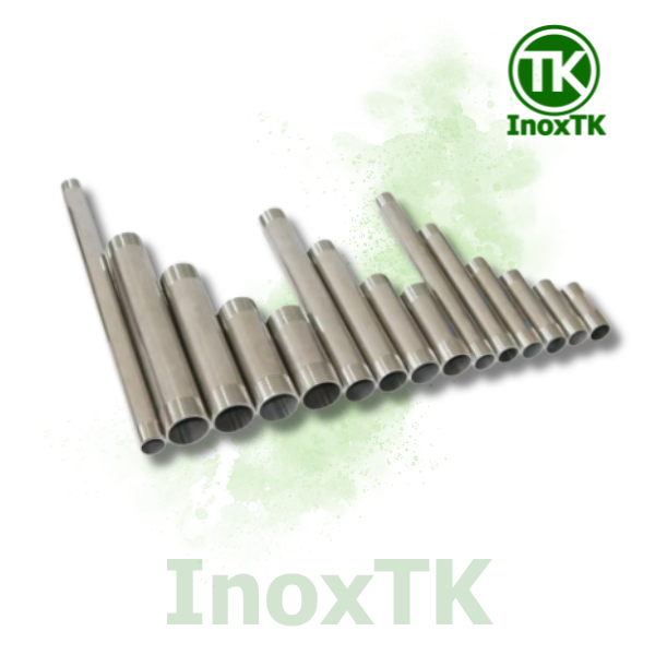 Kép tiện ren hai đầu inox