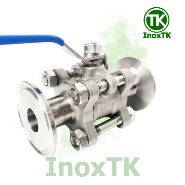 Van bi 3PC nối clamp tay gạt (5)