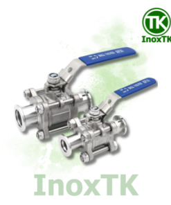 Van bi 3PC nối clamp tay gạt inox
