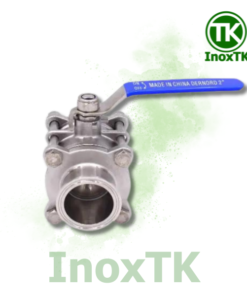 Van bi 3PC nối clamp tay gạt inox