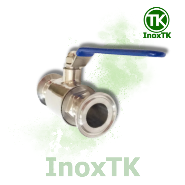 Van bi inox vi sinh nối clamp tay gạt