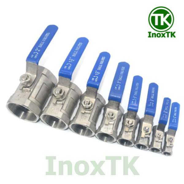Van bi inox 1PC tay gạt nối ren (11) Van bi inox 1PC tay gạt nối ren