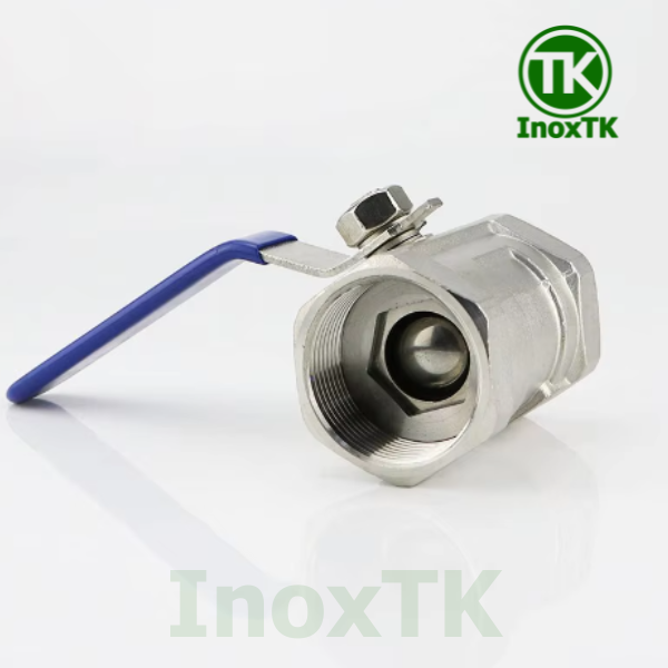Van bi inox 1PC tay gạt nối ren