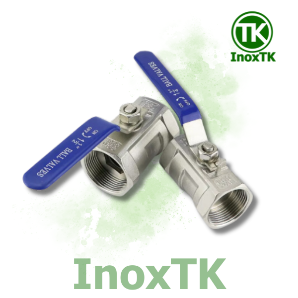 Van bi inox 1PC tay gạt nối ren