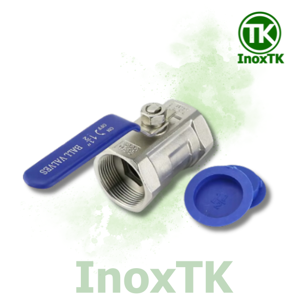 Van bi inox 1PC tay gạt nối ren (7)