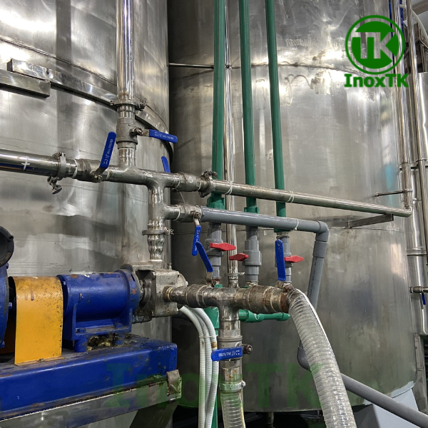 Ứng dụng van bi 2PC tay gạt nối ren