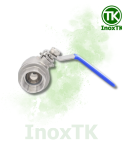 Van bi inox 2PC tay gạt nối ren