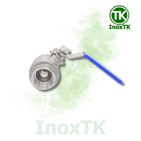 Van bi inox 2PC tay gạt nối ren