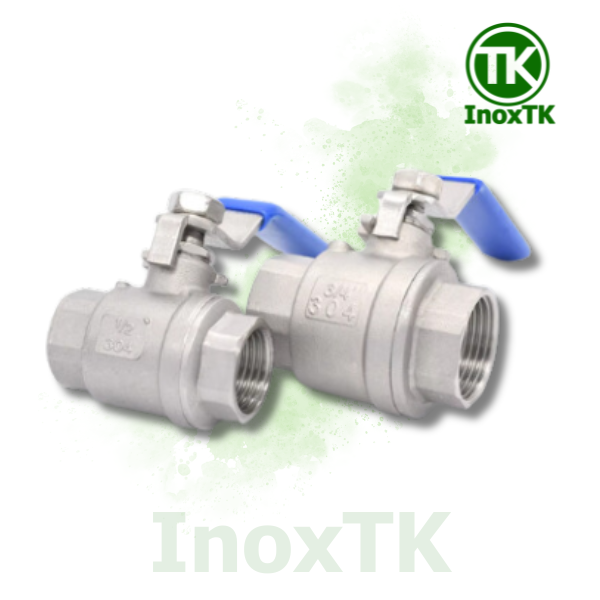 Van bi inox 2PC tay gạt nối ren (5) Van bi inox 2PC tay gạt nối ren