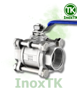 Van bi inox 3PC tay gạt nối ren