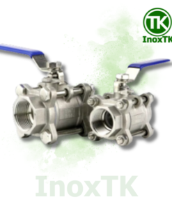 Van bi inox 3PC tay gạt nối ren