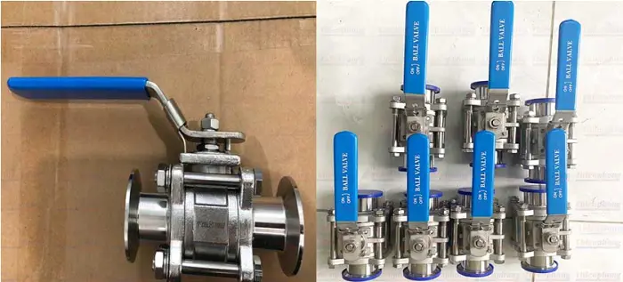 Van bi 3PC tay gạt clamp