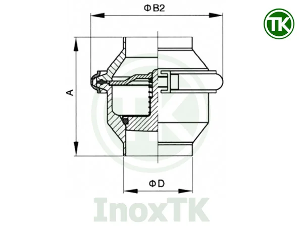 Van một chiều inox vi sinh nối clamp