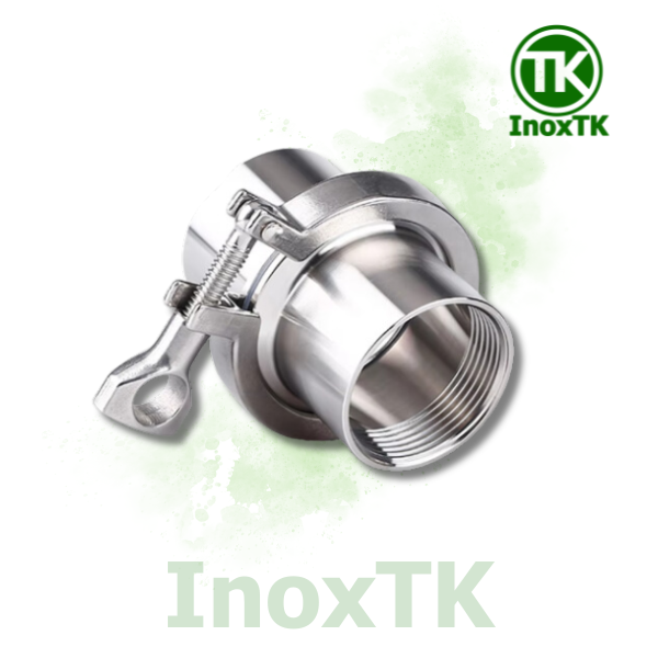 Bộ clamp ren trong inox vi sinh