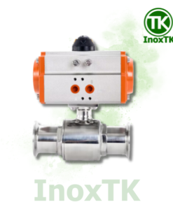 Van bi vi sinh clamp điều khiển khí nén