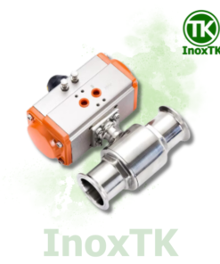 Van bi vi sinh clamp điều khiển khí nén