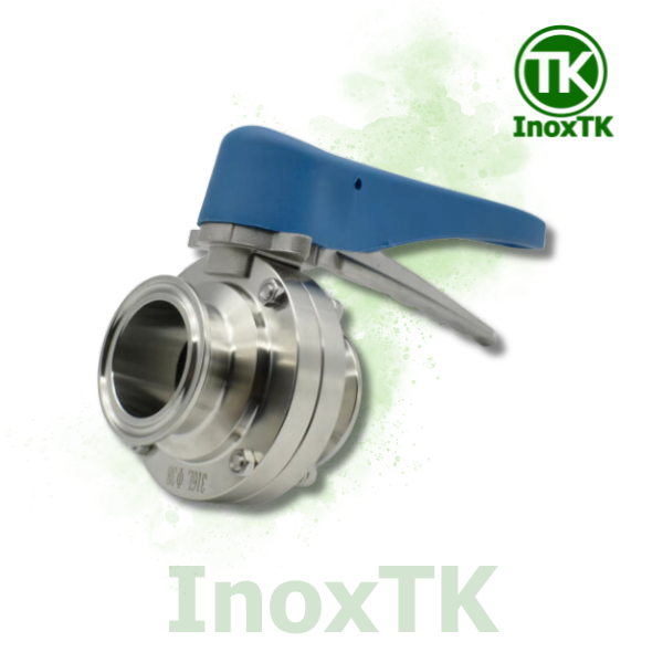 Van bướm inox vi sinh tay kẹp