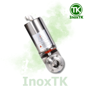 Van bướm vi sinh khí nén củ inox