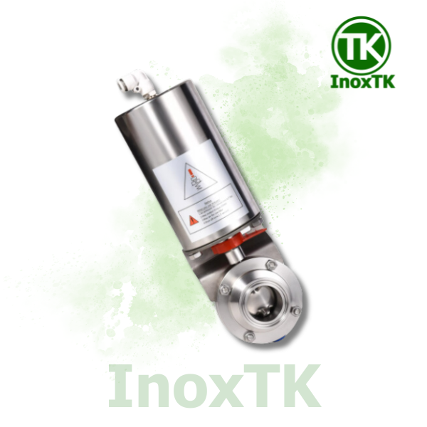 Van bướm vi sinh khí nén củ inox 