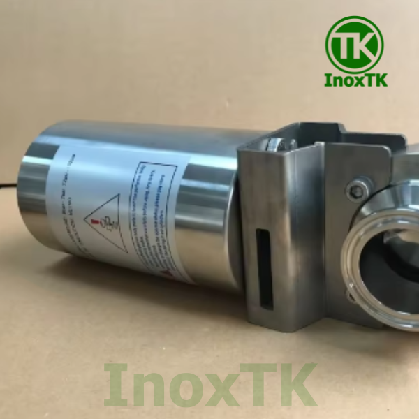 Van bướm khí nén trục inox 