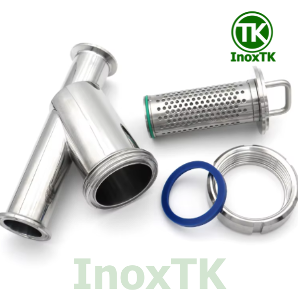 Cấu tạo Lọc Y inox vi sinh nối clamp