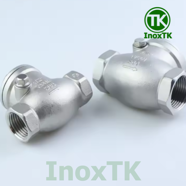 Van một chiều lá lật ren inox 304