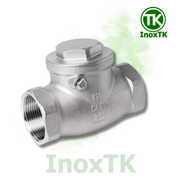 Van một chiều lá lật ren inox 304