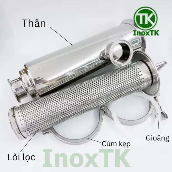 Cột lọc vuông inox vi sinh 304/316