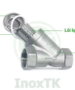 Cấu tạo y lọc inox nối ren 304