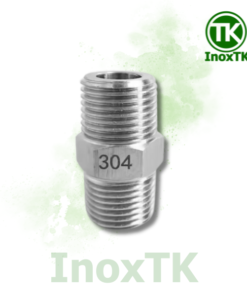 Kép 2 đầu ren ngoài inox