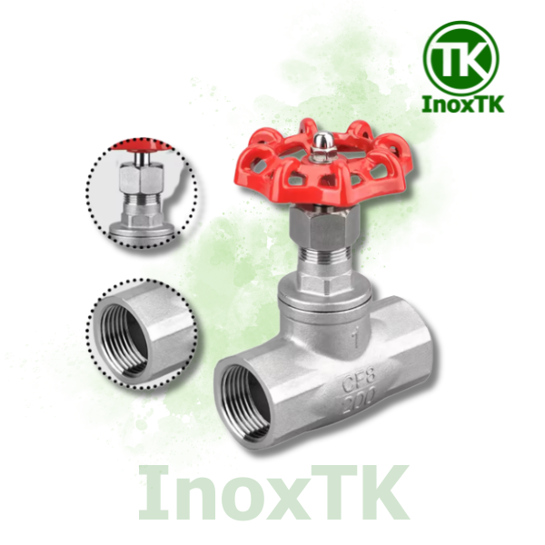 Van cầu hơi lắp ren inox 304